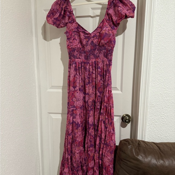 Free People Floral Cotton Tiered Maxi dress - Picture 6 of 7